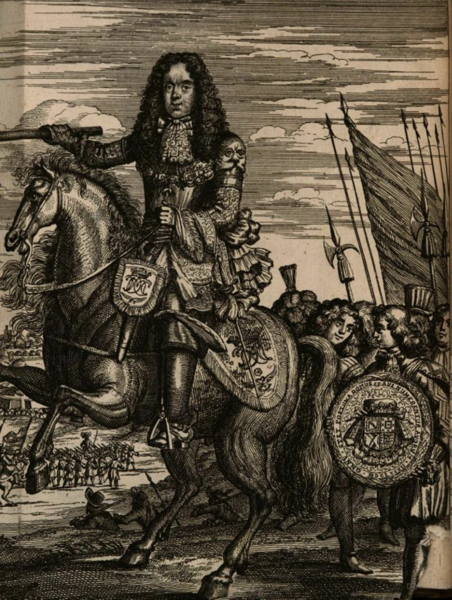 Grabado realizado por Romeyn de Hoogue: Duque de Béjar (1683)