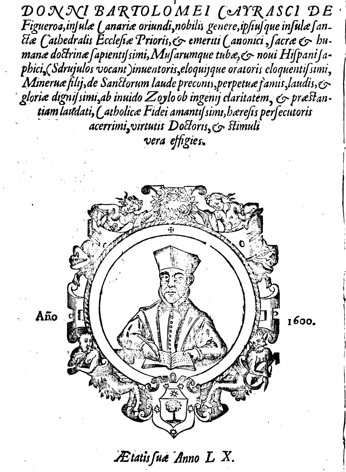“Donni Bartolomei Cayrasci de Figueroa (…) vera effigies”